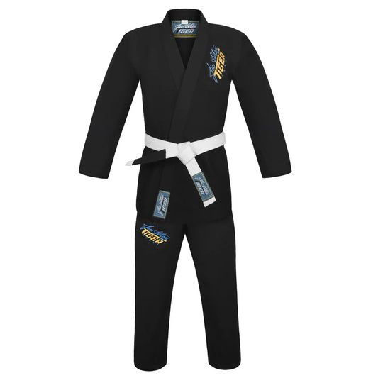 BJJ Kimono Tiger Logo Gi - Black, A2 image