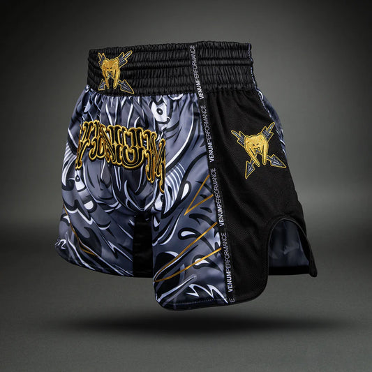 Short de Muay Thai Venum Inferno - Kaki/Bronze