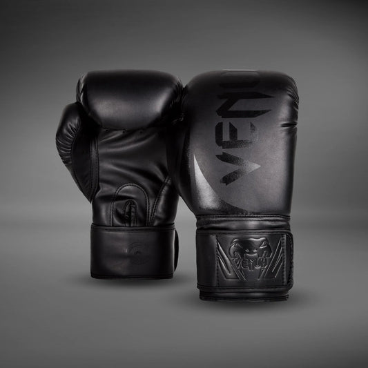 Venum Challenger 2.0 Boxing Gloves - Black/Black 16oz image 1