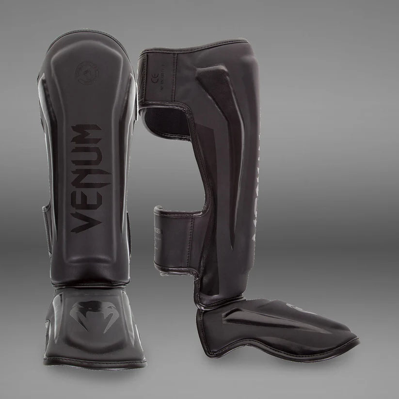 Venum Elite Standup Shin Guards - Matte/Black