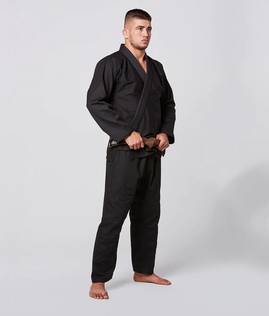 BJJ Kimono No Logo Black Gi image 1