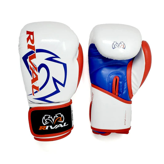 Rival RB7 Fitness Plus Bag Gloves White/Blue/Red - M image 1