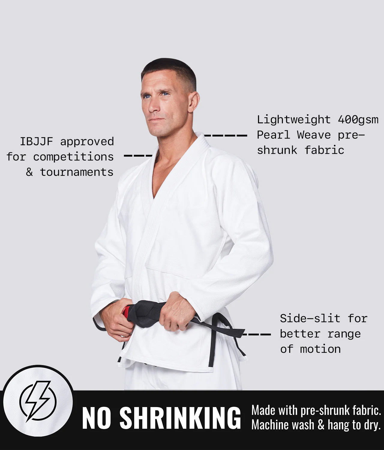 BJJ Kimono No Logo Gi image 7