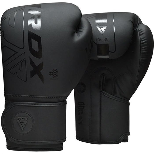 RDX F6 Kara Boxing Training Gloves Black - Matt Black, 14oz image