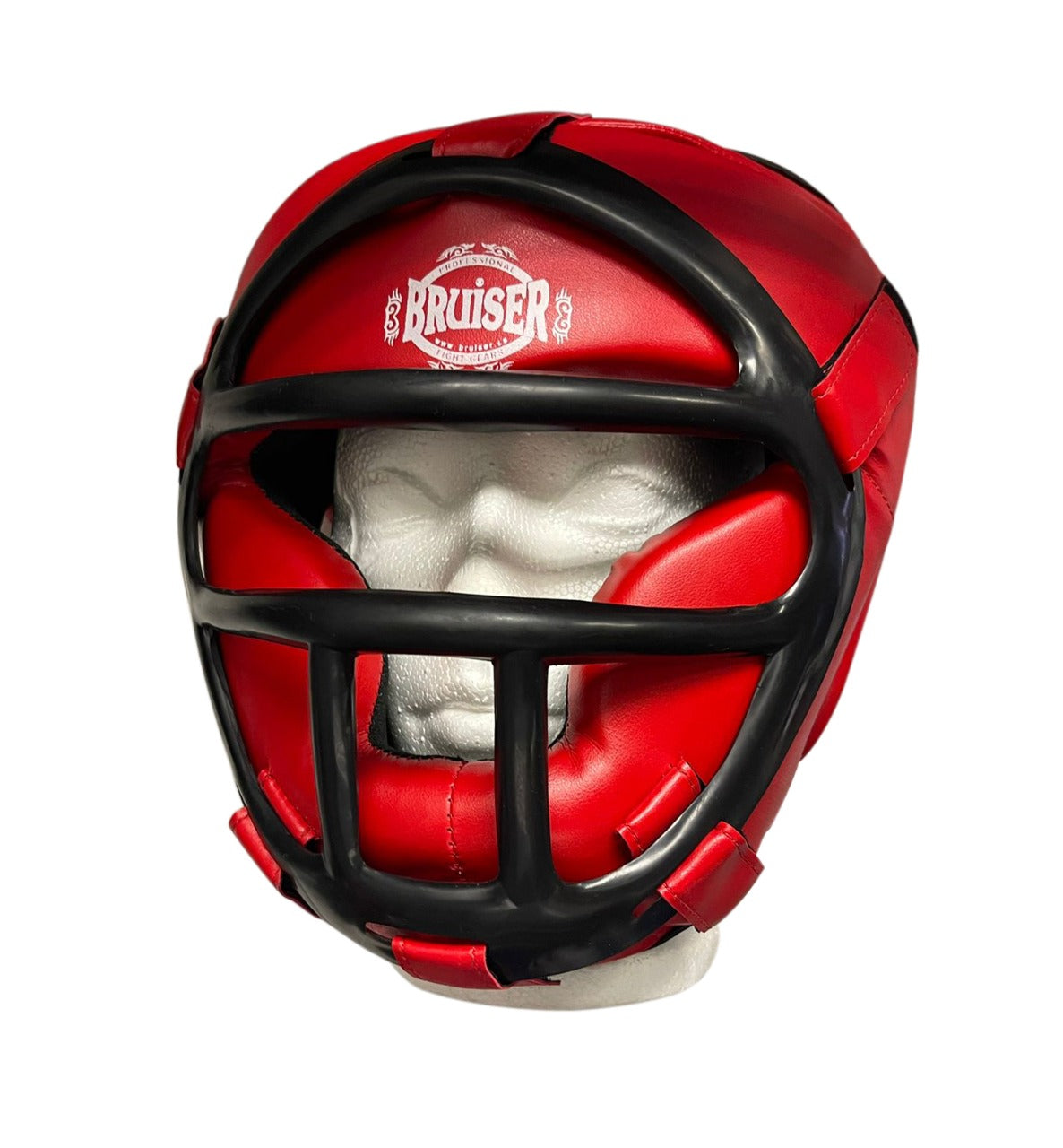 Removable Cage Head Gear - Red, Senior image