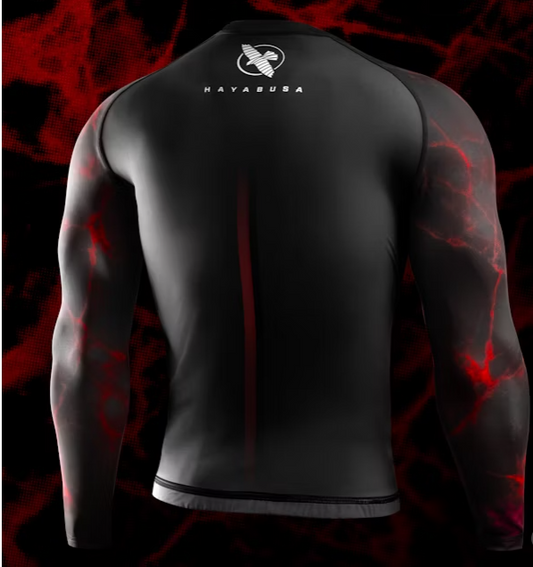 UFC BJJ Men’s Long Sleeve Rash Guard image 1