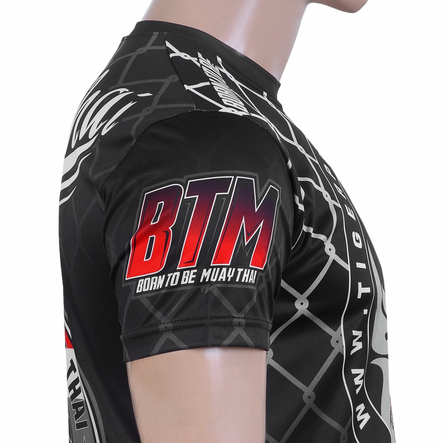 Fighter 3D Graphic Dry Fit T Shirt B image 4