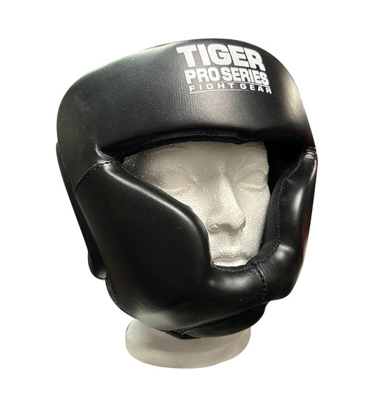 Youth Full Face Head Gear For Boxing and Muay Thai - Black, YM image