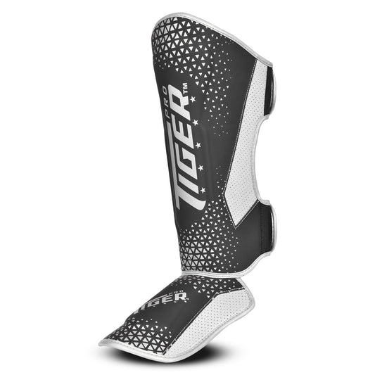 Tiger Pro Sparring Shin Guard Light Weight BK/Silver image 1