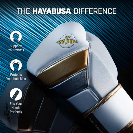 Hayabusa T3 Boxing Gloves White image 1