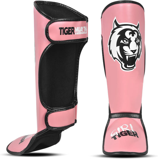 Youth Sparring Shin guards with instep for Muay Thai and MMA