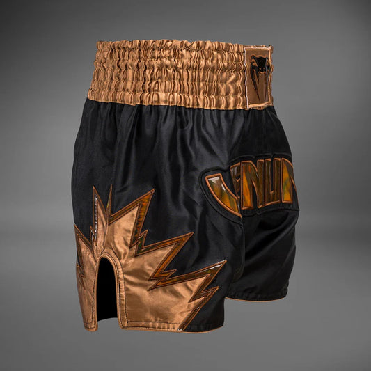 Venum Inferno Muay Thai Shorts - Black/Bronze