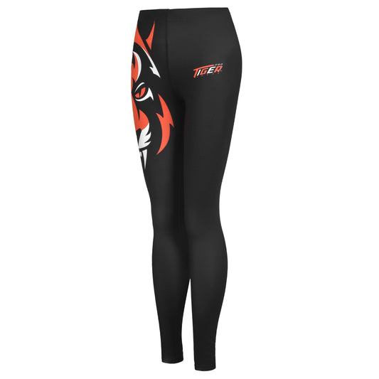 Women’s High Rise Leggings BK/Ornage image 2