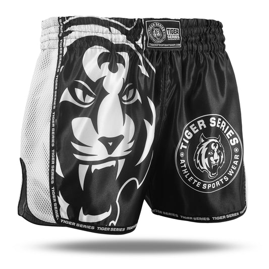 Tiger Face Thai Boxing Shorts BK/White