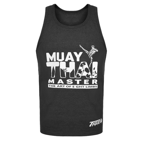 Tiger Pro Muay Thai Tank Top for Men Grey
