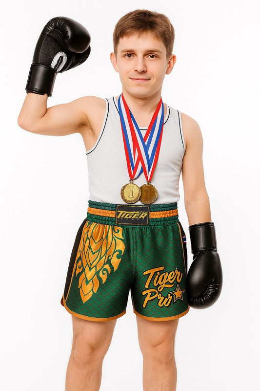 Youth Thai Boxing Shorts Flame