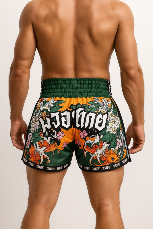 TUFF Sports Thai Boxing Shorts Green