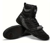 Tiger Pro Black Boxing Boots