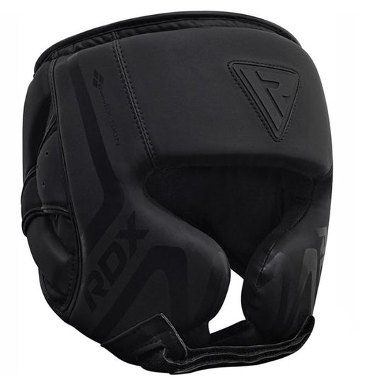 RDX T15 Noir Full Face Boxing Sparring Training Head Gear BK image 1