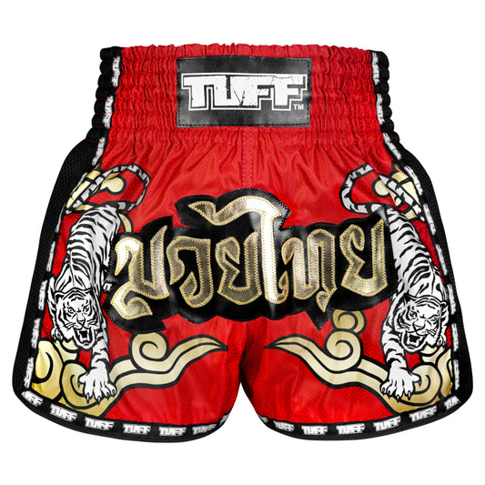 TUFF Sport Thai Boxing Shorts Red image 1