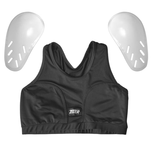 Female Protected Sports Bra with Removeable Plastic cups image 1