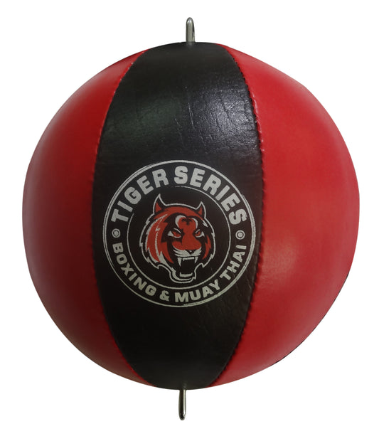 Pro Leather Floor To Ceiling Double End Ball For Boxing & MMA Training Red/Blk image 1