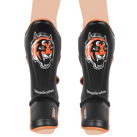 Tiger Muay Thai Sparring Shin guards with Instep for Adults image 2