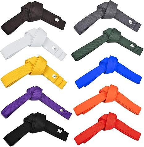 Solid Karate Belts Grey image 1