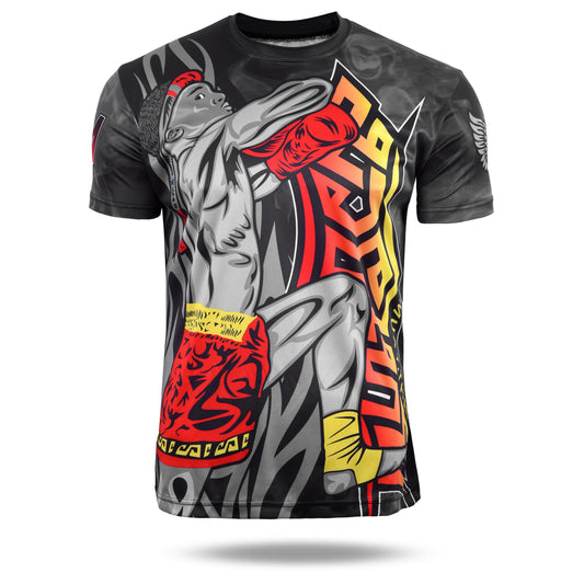 Fighter 3D Graphic Dry Fit T Shirt A image 3