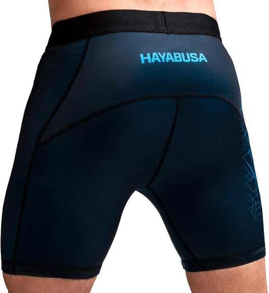 Hayabusa Geo Vale Tudo Shorts BK/Blue image 1