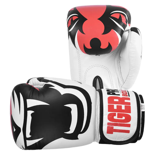 Professional Tiger Pro Boxing Gloves - White, 16oz image