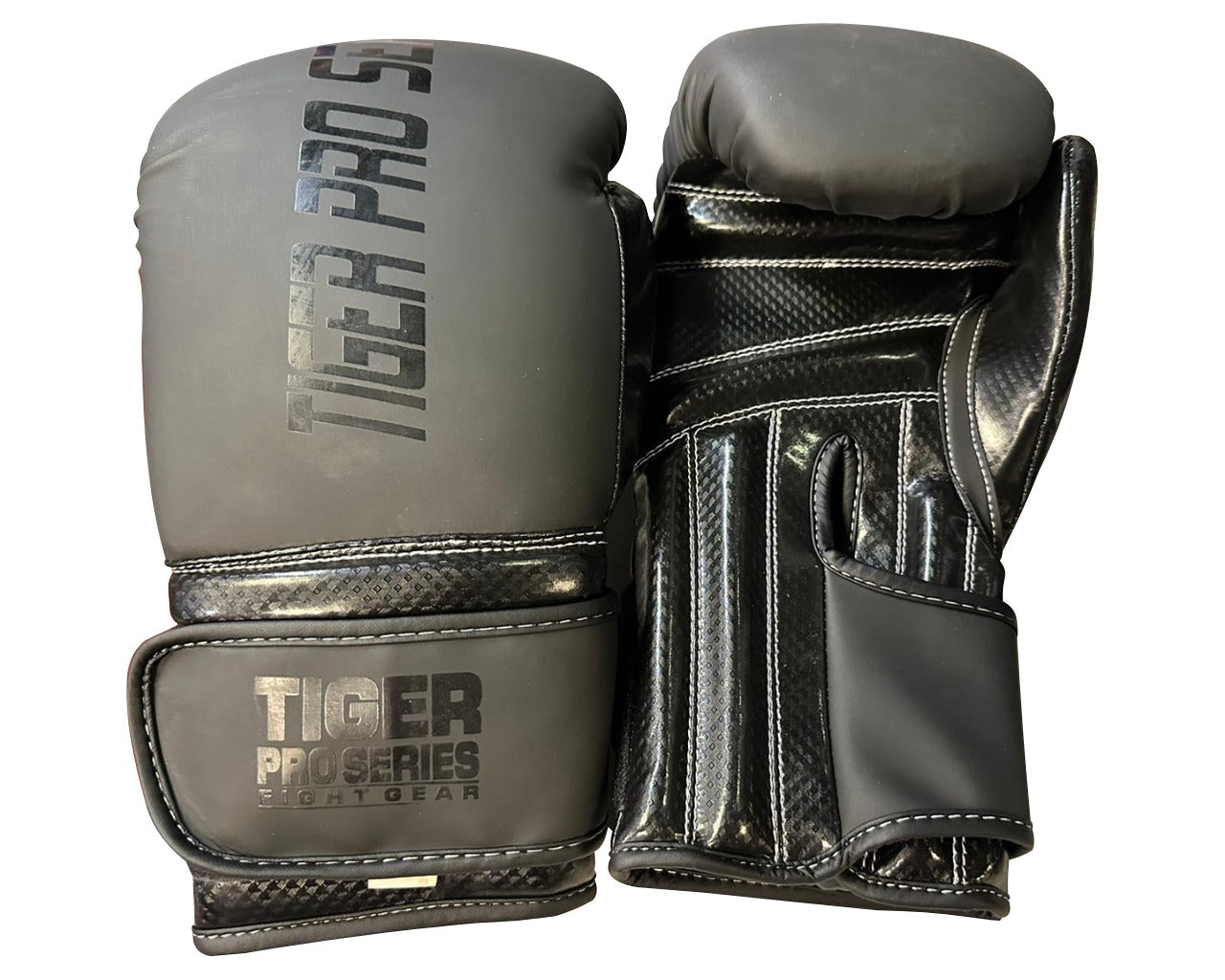 Matt Black Tiger Pro Boxing Gloves 10oz -16oz image 0