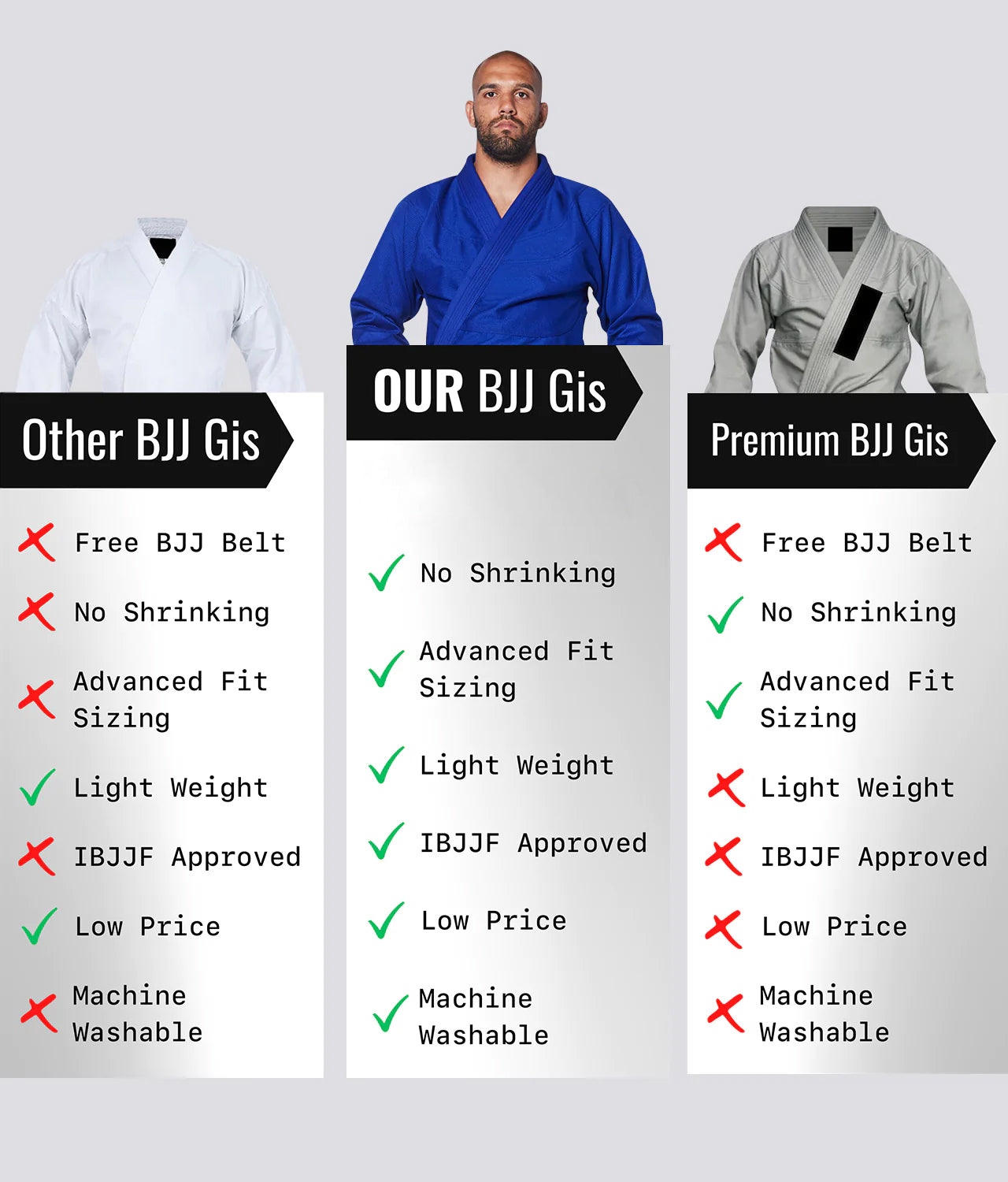 Grappling Kimono Pant No Logo Blue image 9
