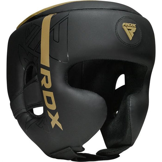 RDX F6 Kara Head Guard Matt Bk - Gold, M image