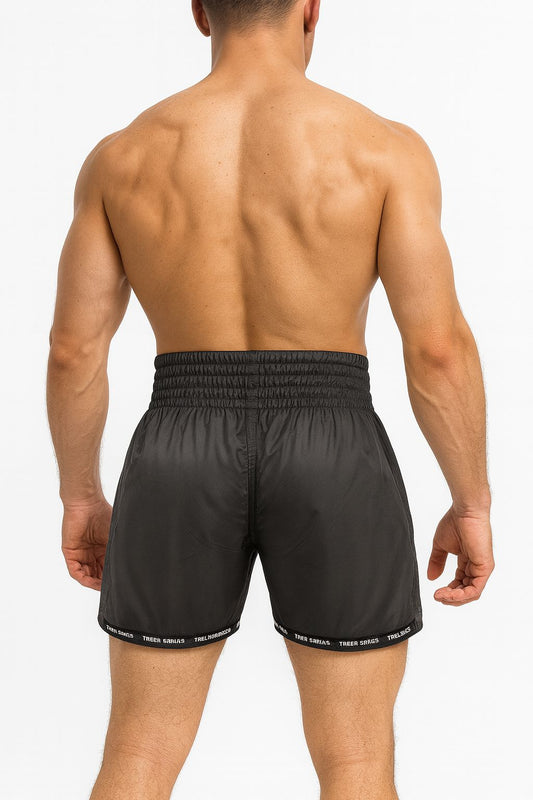 Dragon Thai Boxing Shorts Matt Black