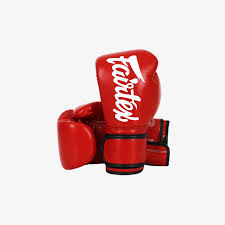 Boxing Gloves in Leather Deluxe Tight Fit Gloves Red