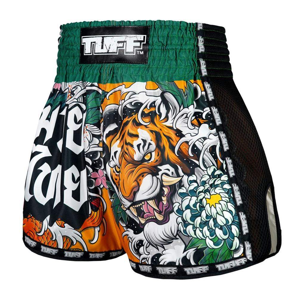 Short de boxe thaï TUFF Sports vert