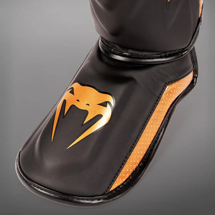 Venum Elite Evo Shinguards - Black/Bronze image 3