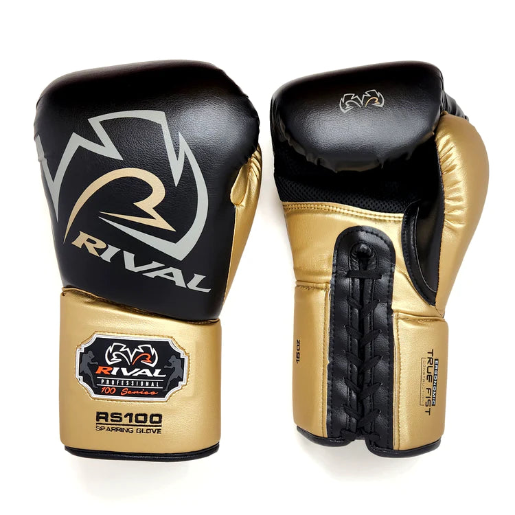Rival RS100 Professional Sparring Gloves Laceup image 2