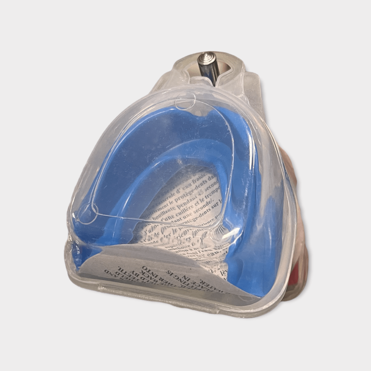 Adult Non Latex Mouth Guard Gum Shield Single - Blue image