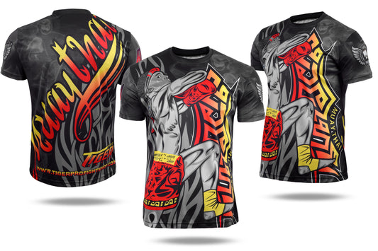 Fighter 3D Graphic Dry Fit T Shirt A image 1