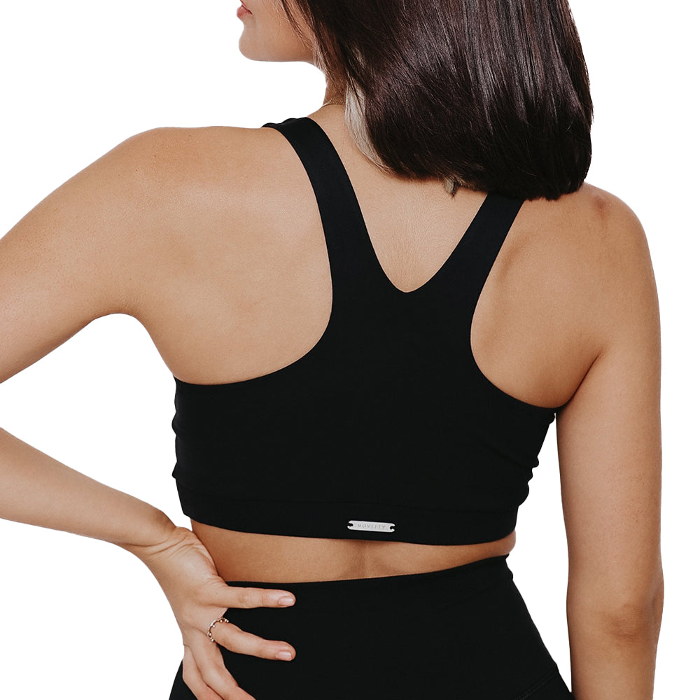 Eco-Friendly Padded Fitness Sports Bra – Recycled Plastic Bottle Fabric | Sweat Wicking, Removable Pads, Seamless Fit image 12