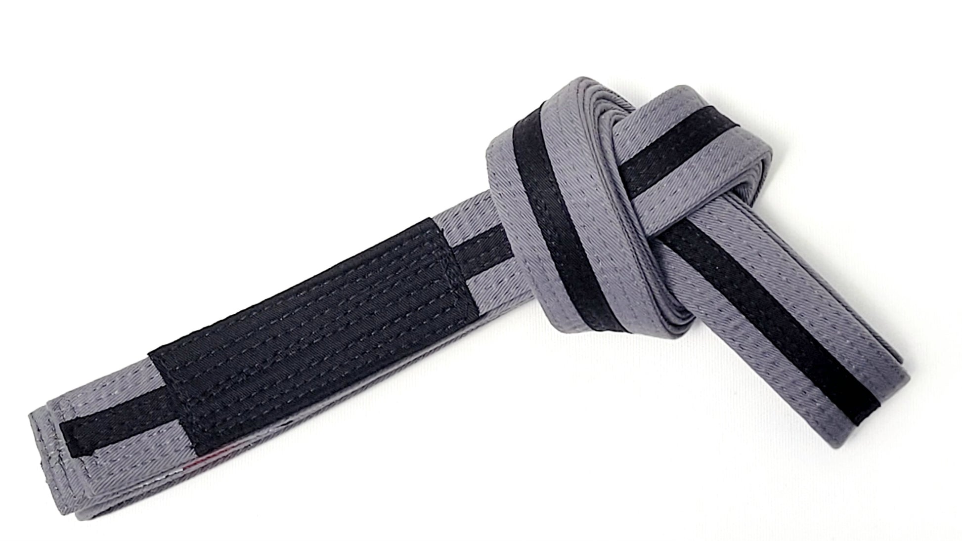 Grappling Jiu Jitsu Stripe Sleeve Belts Grey/Blk image 2