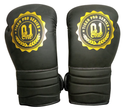 Tiger Pro Boxing Gloves New 12oz - Black, 12oz image