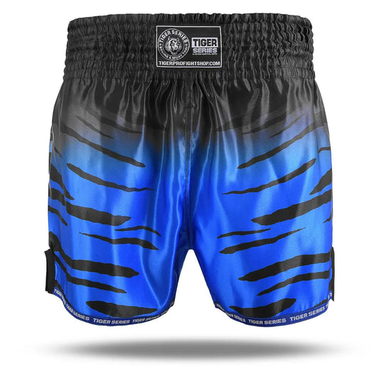 Thai Boxing Shorts Traditional Cut - Blue, 4XL image