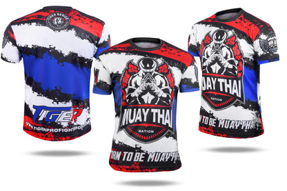 Fighter 3D Graphic Dry Fit T Shirt C image 1