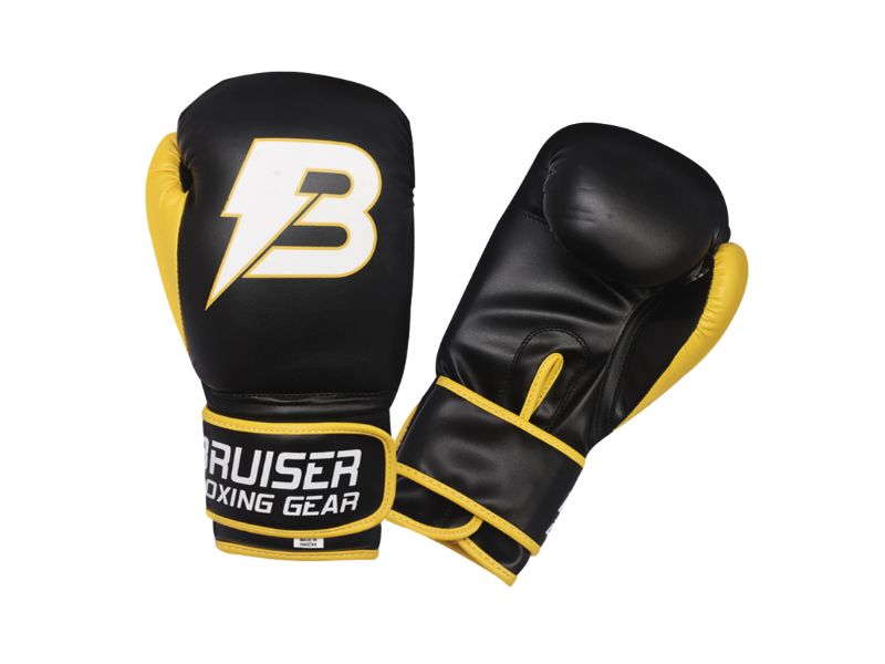 Bruiser Kid Boxing Gloves 4oz to 6oz - Yellow, 6oz image