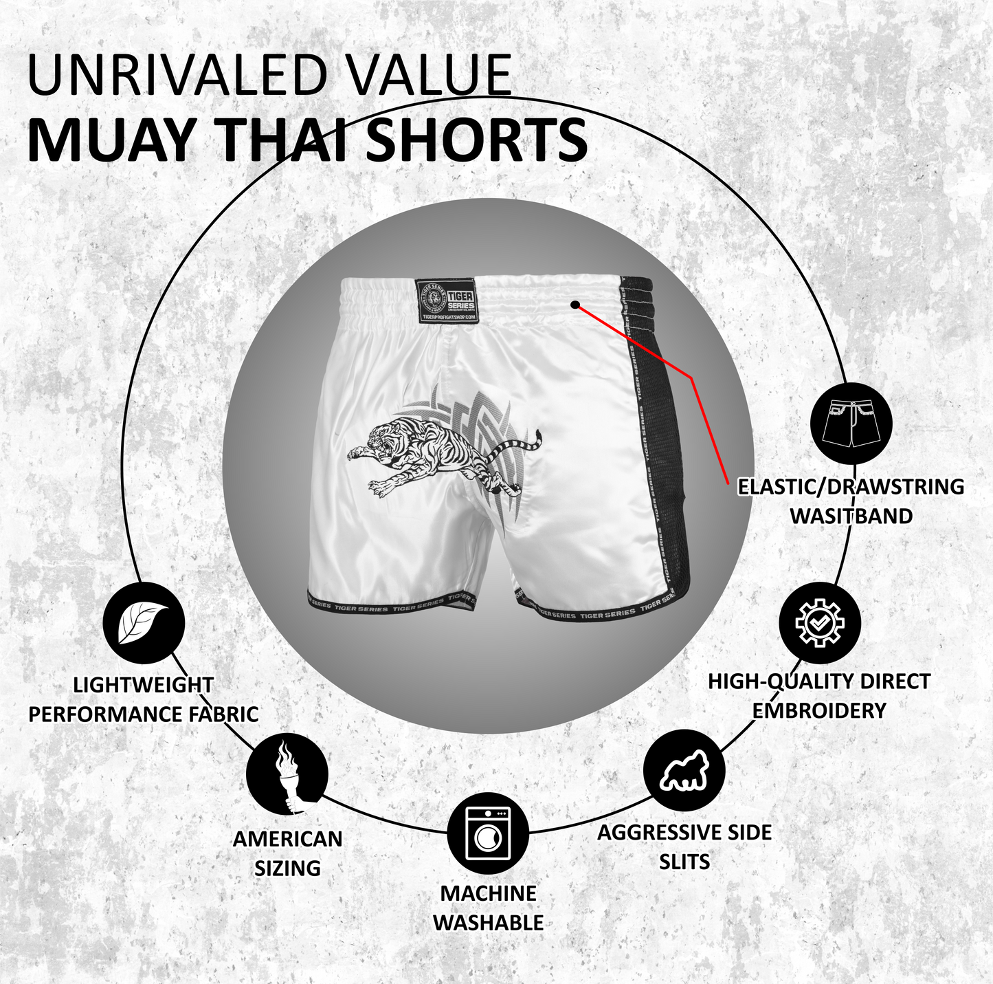 Thai Boxing Shorts Tiger