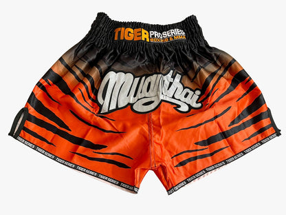 Thai Boxing Shorts - Orange, XXL image