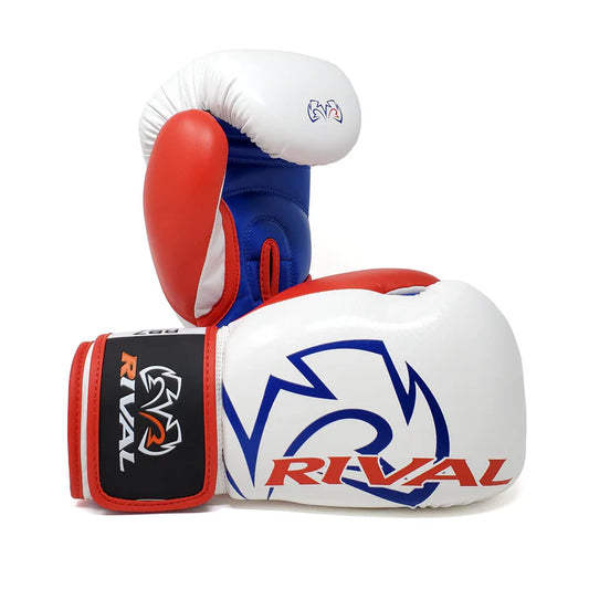 Rival RB7 Fitness Plus Bag Gloves White/Blue/Red - M image 0